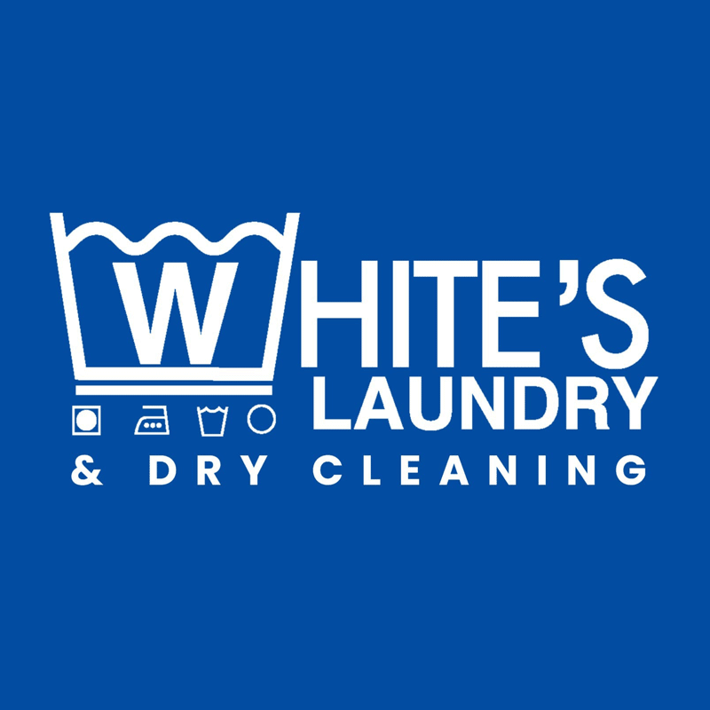 whites laundry and dry cleaning logo
